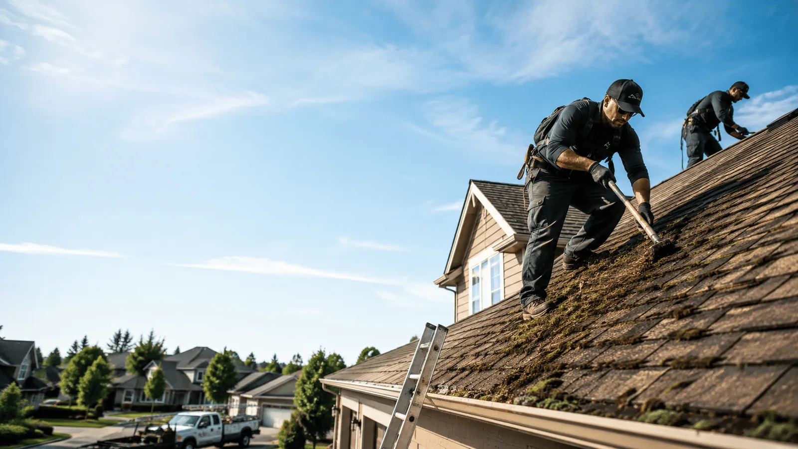 Roof Moss Removal in Rio, WI near me